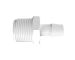 Adapter 3/4 NPT Thread x 1/2 Barb in White Polypropylene