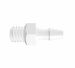 Adapter M6X1 Thread x 1/8 Barb Natural Nylon