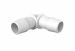 Elbow 5/8 Barb in White Polypropylene