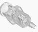 Female Luer panel mount 1/16 in Polypropylene