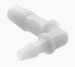 Reduction Elbow 1/4 Barb x 1/8 Barb Natural Kynar 740