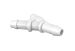 Wye 3/16 Barb in White Polypropylene