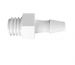 Adapter 10-32 UNF Thread x 3/32 Barb in Non-Animal Derived Polypropylene