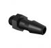 Adapter 10-32 UNF Thread x 1/8 Barb in Black Nylon