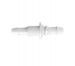Bulkhead 1/4 Straight Adapter 1/4 ID x 1/4 ID in White Polypropylene