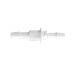 Bulkhead 1/4 Straight Adapter 5/16 ID x 1/4 ID in White Polypropylene