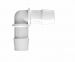 Elbow 5/8 Barb in White Polypropylene