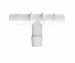 White Polypropylene Tee 1/2 Barb